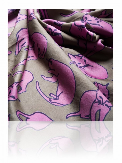 Платок Женский SS.KV-CATS/TAUPE